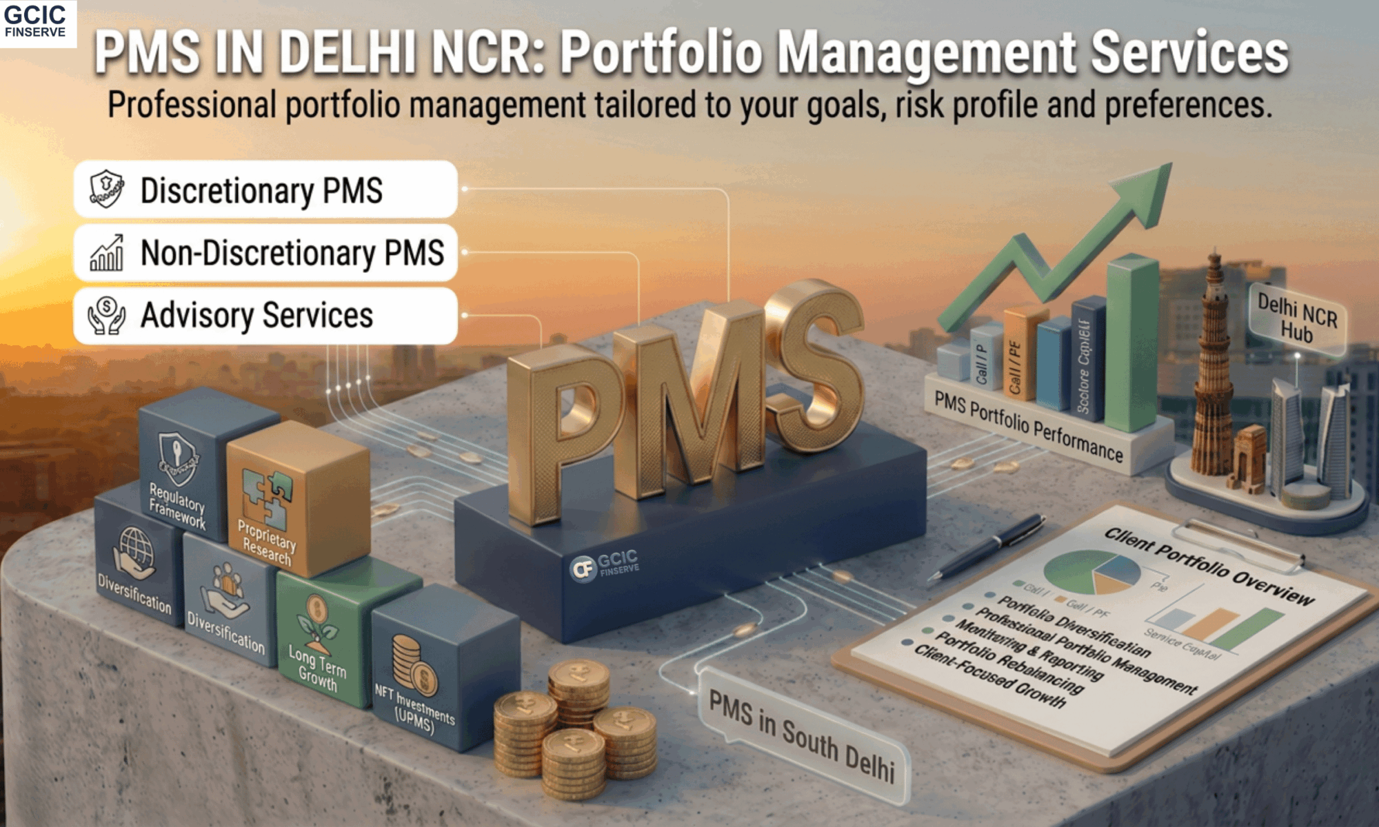 PMS in Delhi NCR - Portfolio Management Services by GCIC Finserve South Delhi