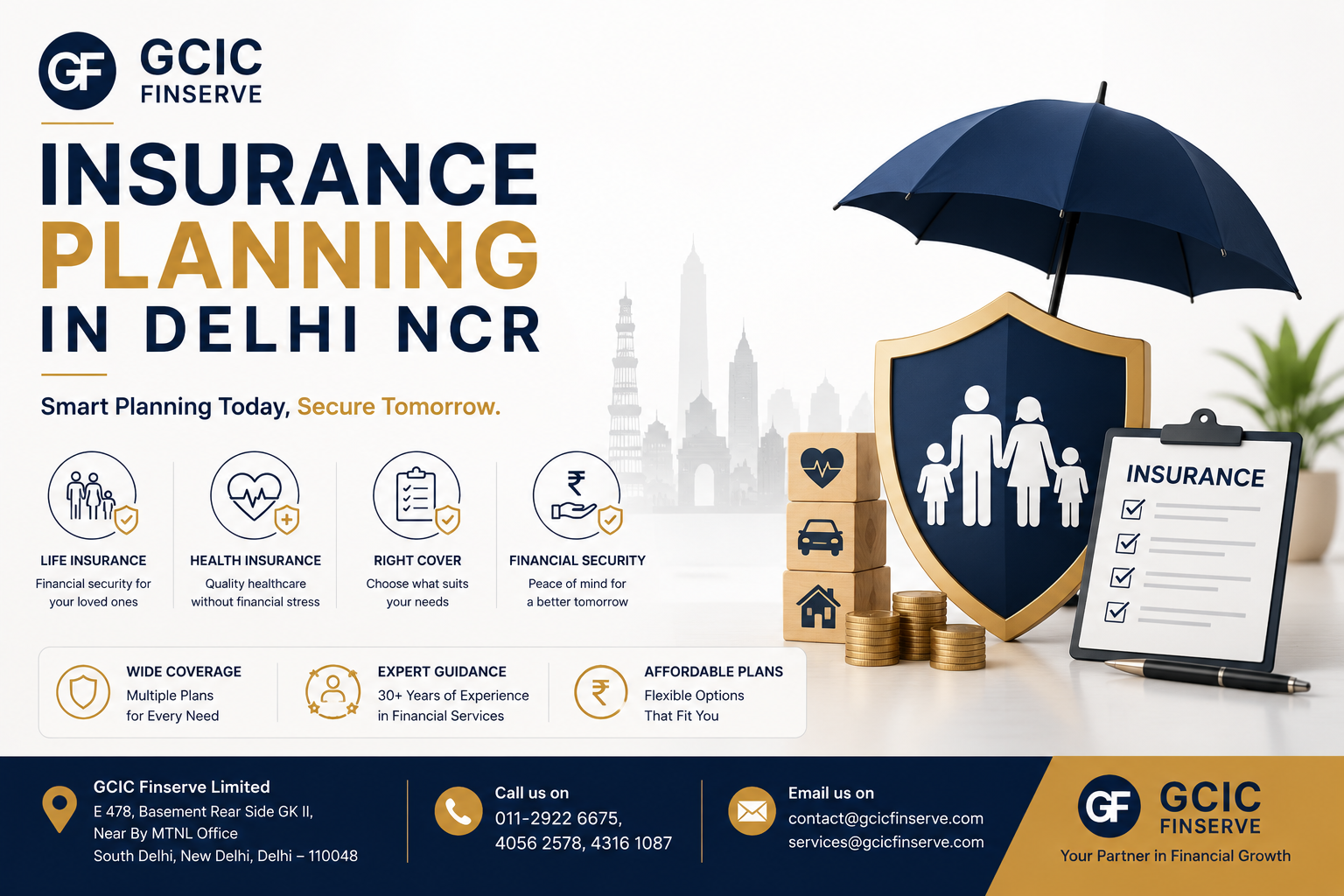 Insurance planning Delhi NCR – life and health insurance coverage
