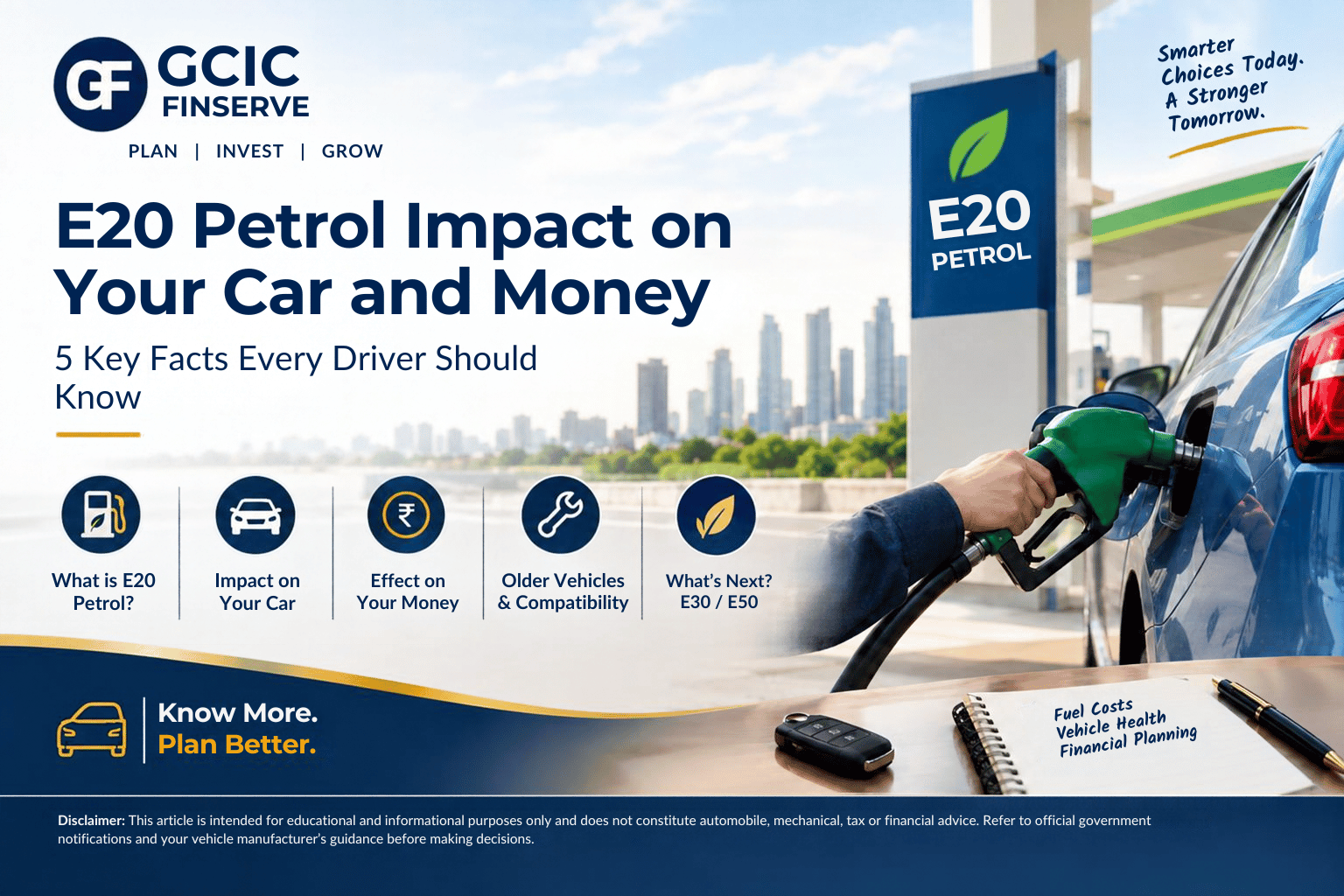 E20 petrol impact on your car and money for Delhi NCR drivers