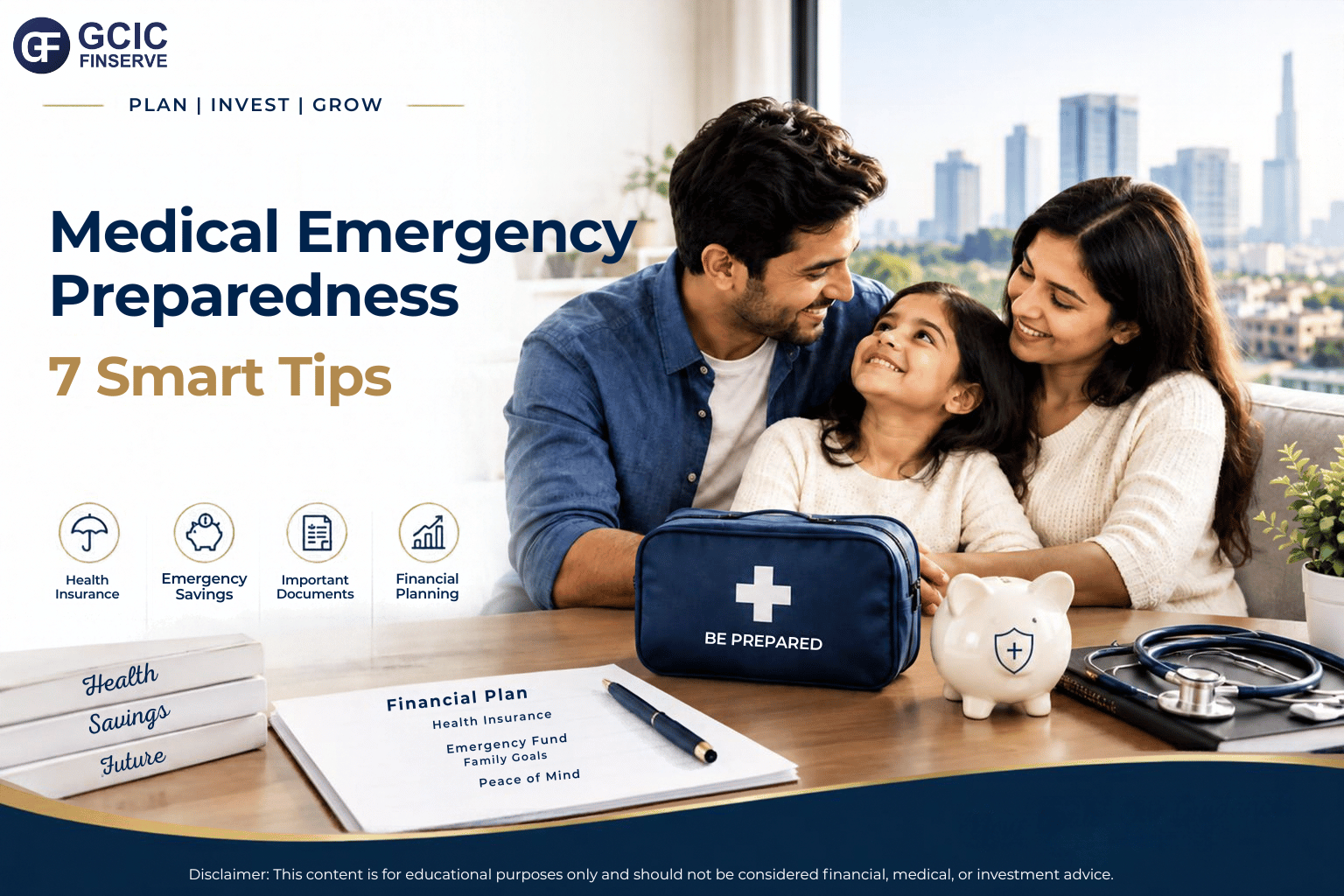 Medical emergency preparedness for Delhi NCR families with health insurance and emergency savings